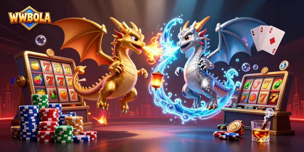 Memenangkan permainan slot di WWBOLA dengan karakter naga dan elemen kasino yang mendebarkan.
