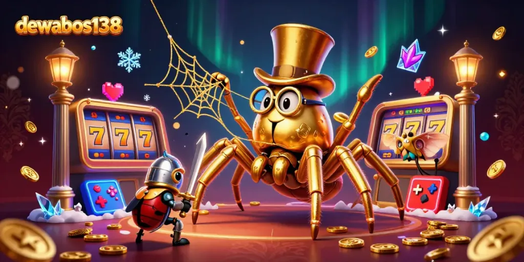 Menangkan slot gacor dengan DEWABOS138 dalam suasana kasino yang glamor dan berwarna-warni.