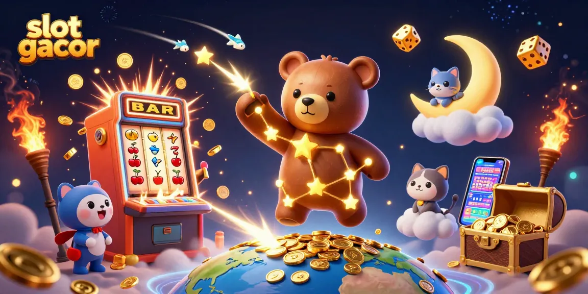 Menangkan slot gacor dengan ilustrasi kasino 3D yang penuh warna dan detail menarik.