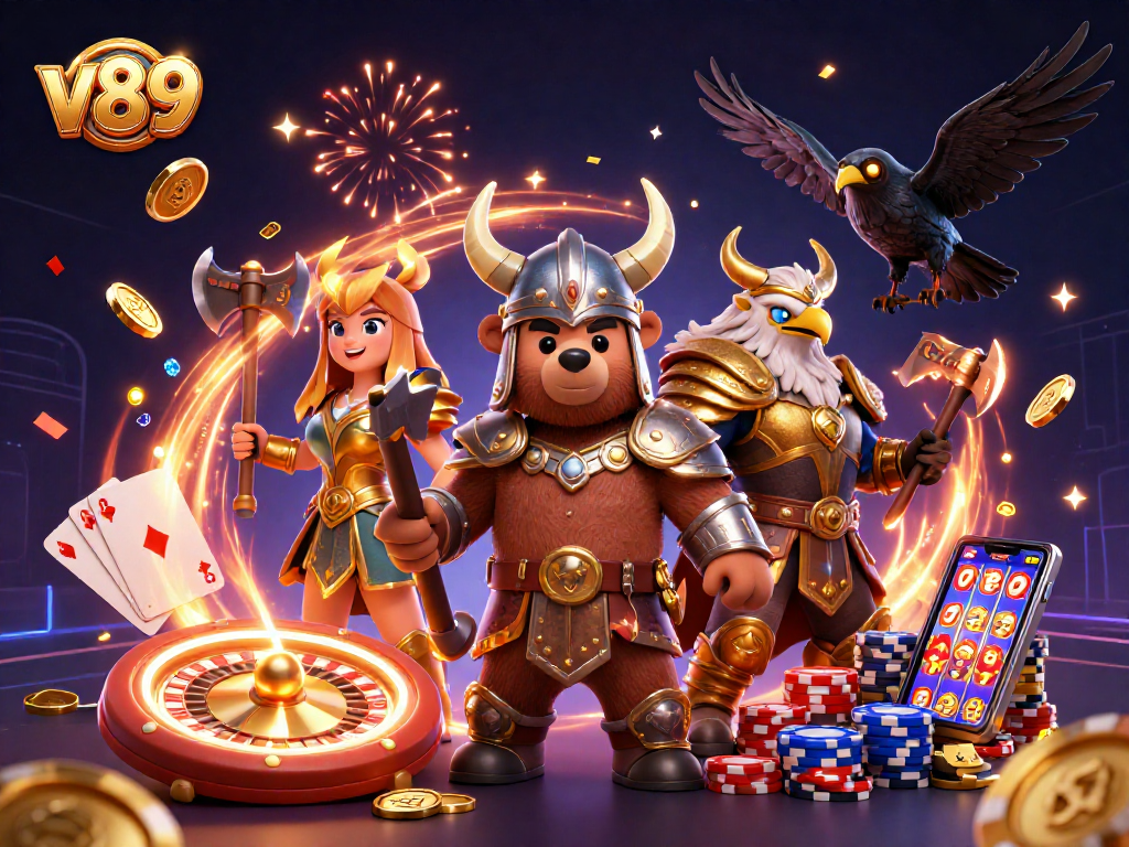 Jelajahi kasino virtual v89 dengan Viking dan elang Valhalla di tengah perayaan!