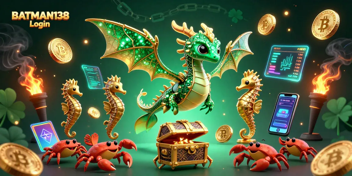Engage with the BATMAN138 Login and dive into a dynamic digital casino scene with vibrant elements.