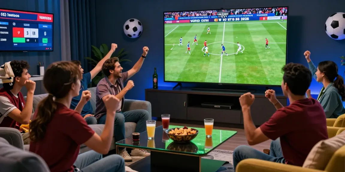 Group of friends celebrating a football match with TEMPOTOTO betting on Mix Parlay.