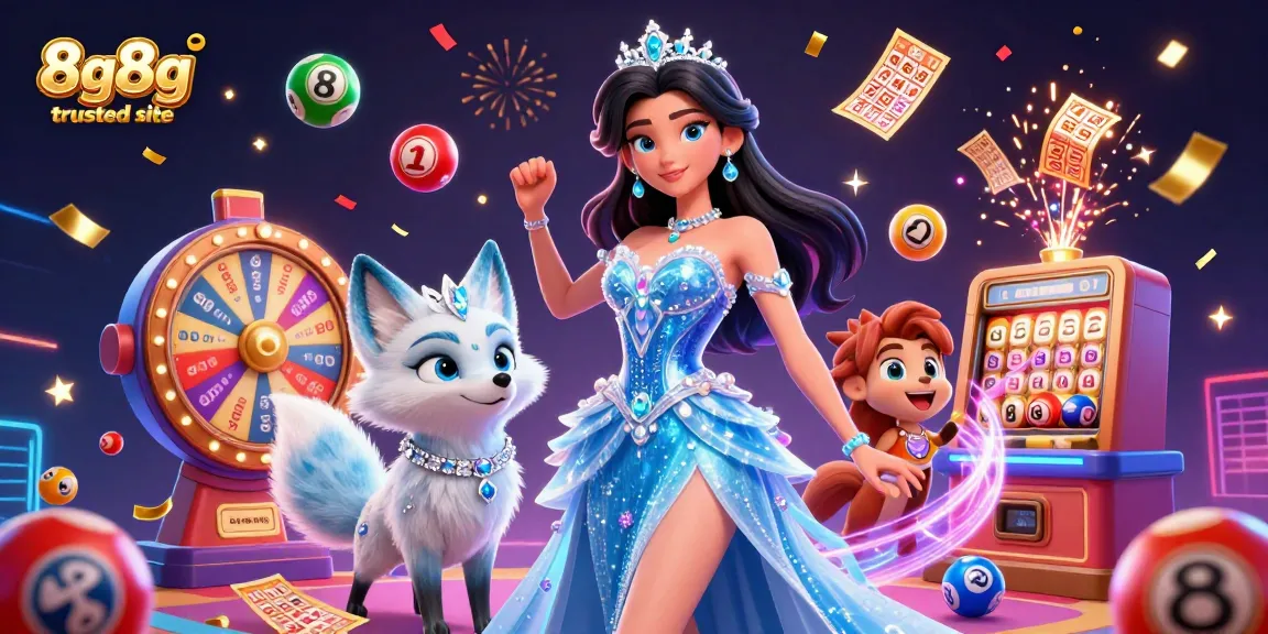 Spin and win at 8g8g trusted site with vibrant lottery elements, prizes, and dynamic rewards.