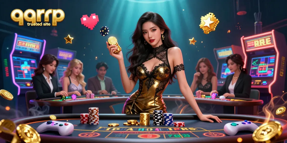 Experience high-stakes gaming at the qqrp trusted site with VIP baccarat and golden chips.