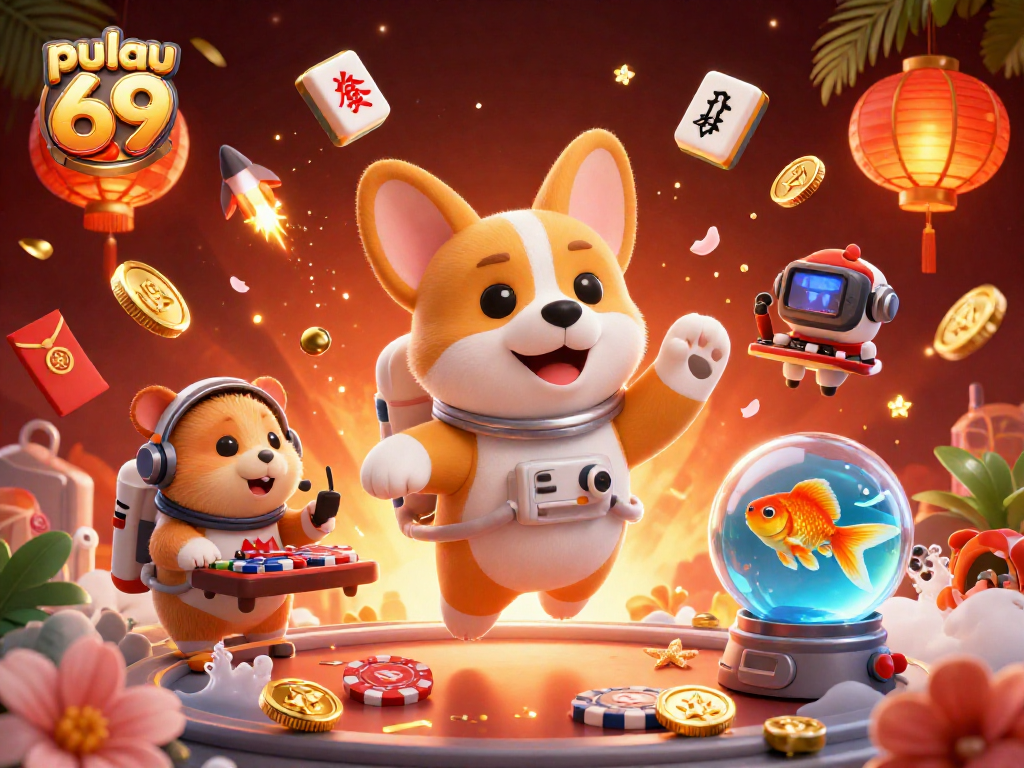 Experience thrilling games at pulau 69 in an animated space casino with vibrant features.