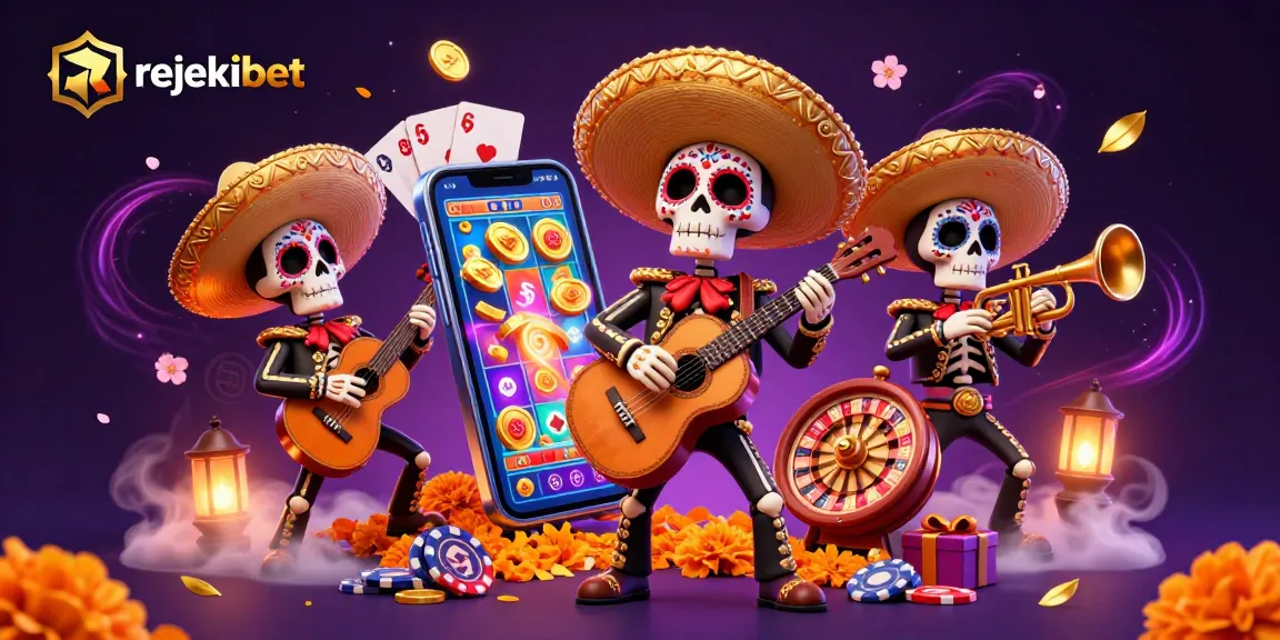 Spin the reels with rejekibet in this vibrant, festive slot scene featuring dynamic gameplay elements.