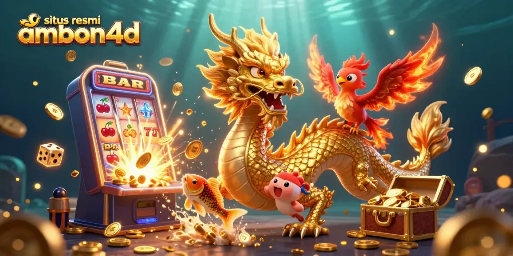 Experience exciting games at situs resmi ambon4d with a stunning 3D casino scene.