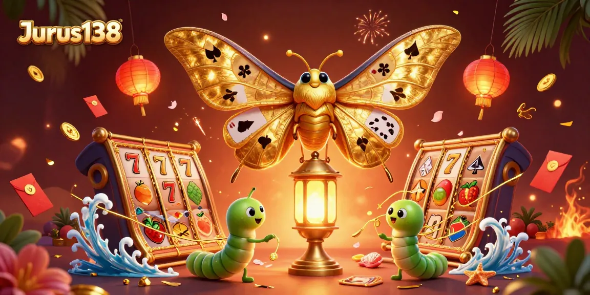 Experience the thrill of Jurus138 with vibrant 3D casino action and colorful imagery.