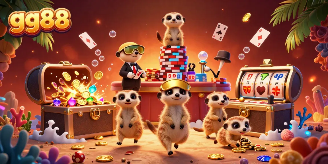Experience thrilling casino action with gg88, where playful meerkats run an elaborate gaming scene!