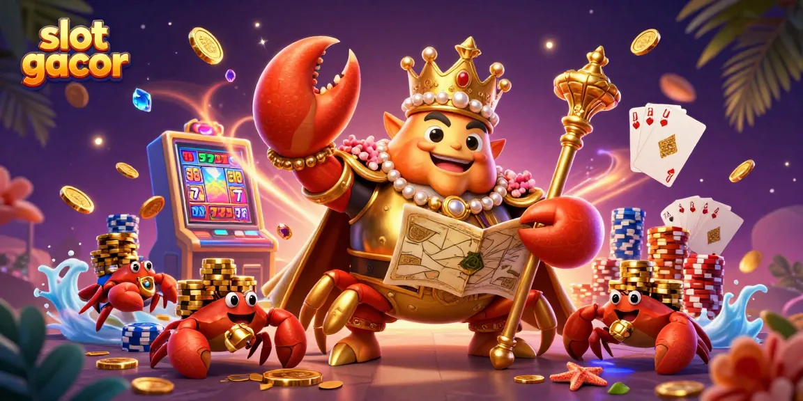 Menangkan slot gacor dengan raja kepiting emas dan harta karun kasino yang mencolok.