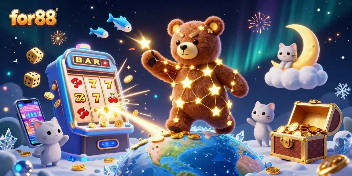 Win big with for88's exciting slots illustration featuring a jackpot explosion.