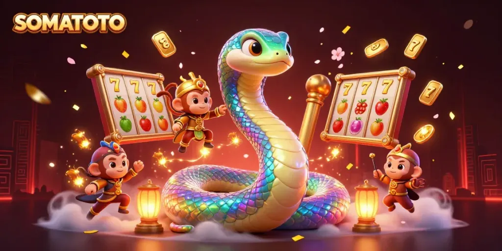 Experience the thrill of SOMATOTO slots with captivating 3D elements and dynamic visuals.