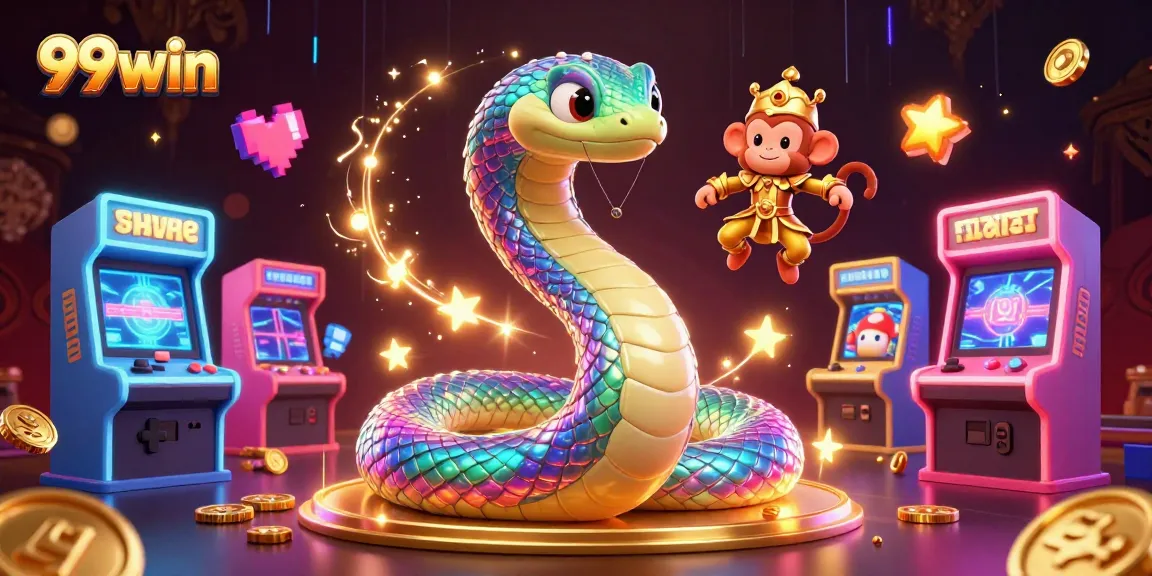 Engage in thrilling gameplay with 99win, showcasing vibrant casino elements and dynamic characters.