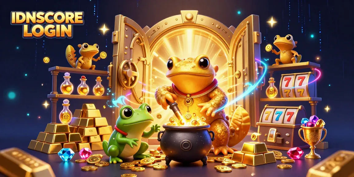 Experience the thrill of IDNSCORE LOGIN with stunning gold transmutation, revealing interactive gaming elements.