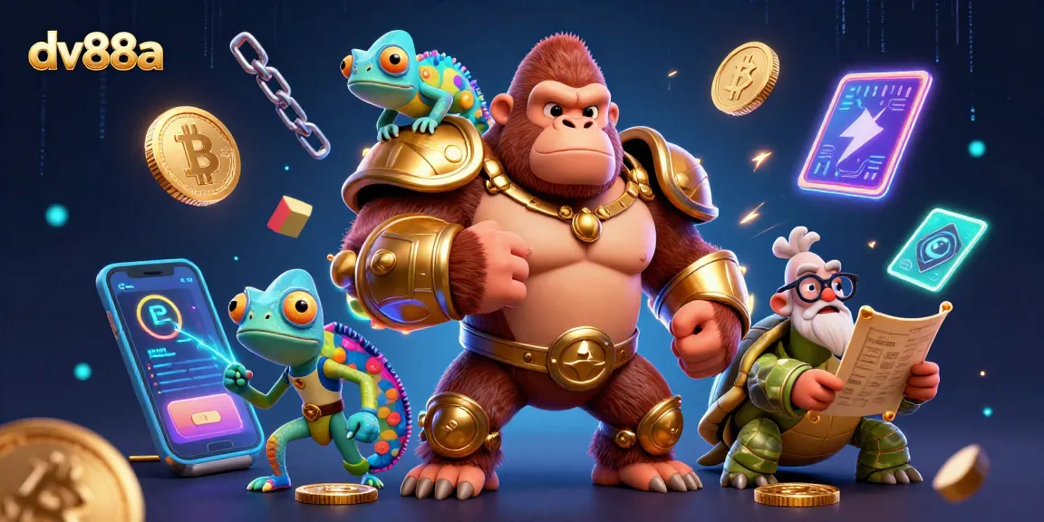 Win big with dv88a at the casino, featuring the mighty gorilla king and his wise companions.