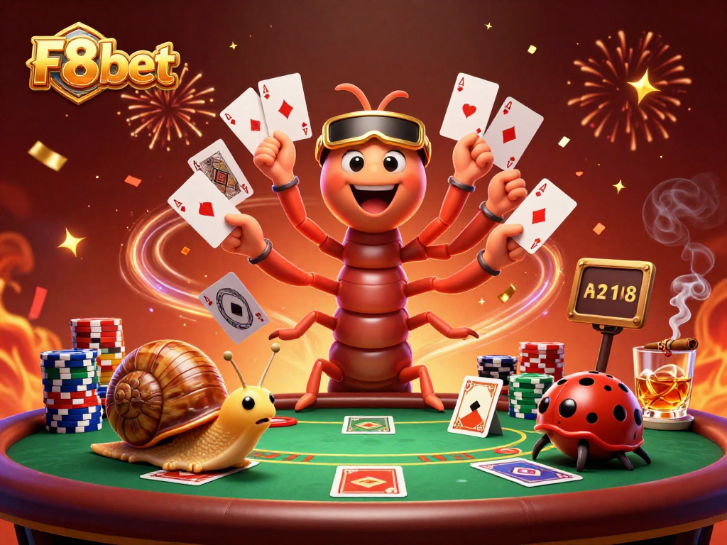 Experience thrilling gameplay at F8bet with dynamic poker action and colorful characters.