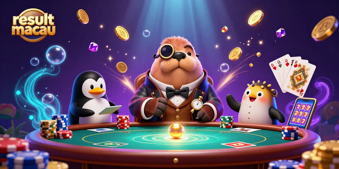 Hasil macau menunjukkan walrus ceria bermain poker di dasar laut yang menakjubkan.