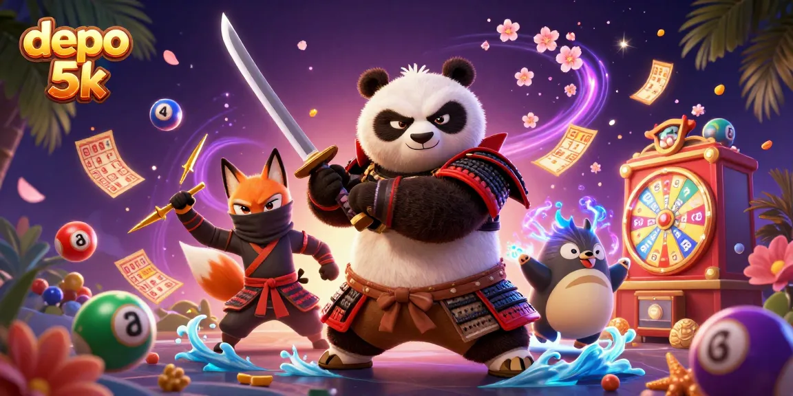Engage in thrilling gameplay at depo 5k, featuring dynamic 3D characters in a vibrant casino setting.