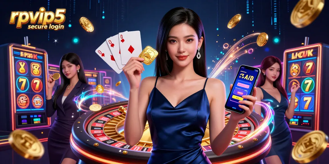 Experience rpvip5 secure login for a stunning online casino adventure with vibrant casino elements.