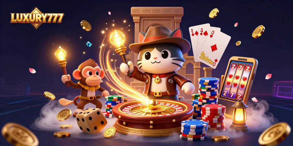 Gerakan menarik di LUXURY777 dengan kucing arkeolog dan kawanannya menemukan artefak kasino emas.