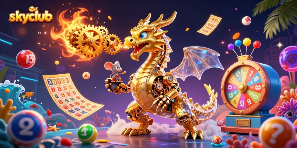 Experience the thrilling gameplay of skyclub with vibrant visuals and dynamic gaming elements.